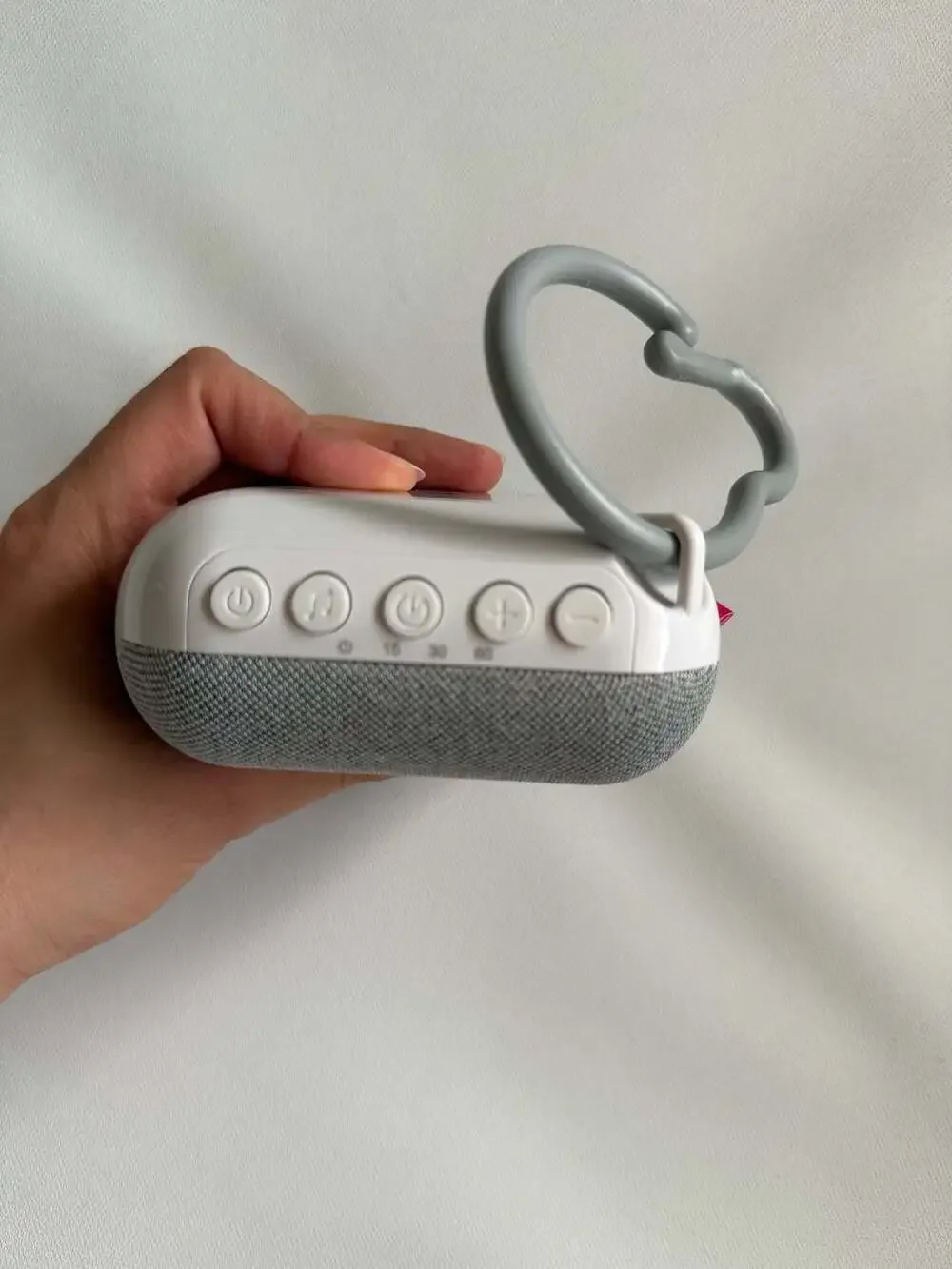 Project Nursery Portable Sound Soother with Fabric Clip - Gray/White